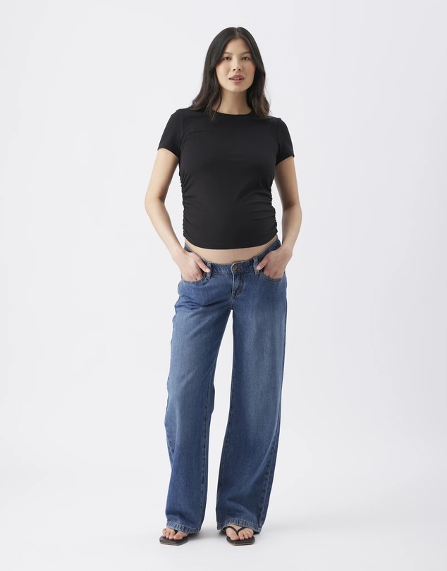 Ripe Maternity - Organic Cotton Ruched Tee