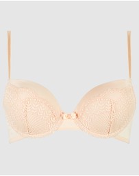 Billet Doux - Fidele Padded Underwired Lace Demi Bra