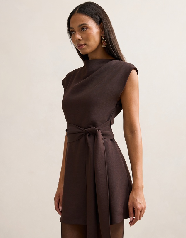 Forever New - Peony Tie Front Mini Dress