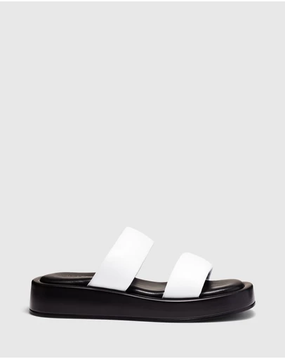 Just Because - Sarita Leather Flatform Sandals