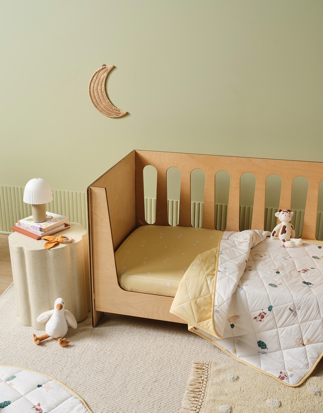 Linen House Kids - Mini Farm 2-Piece Cot Fitted Sheet Set