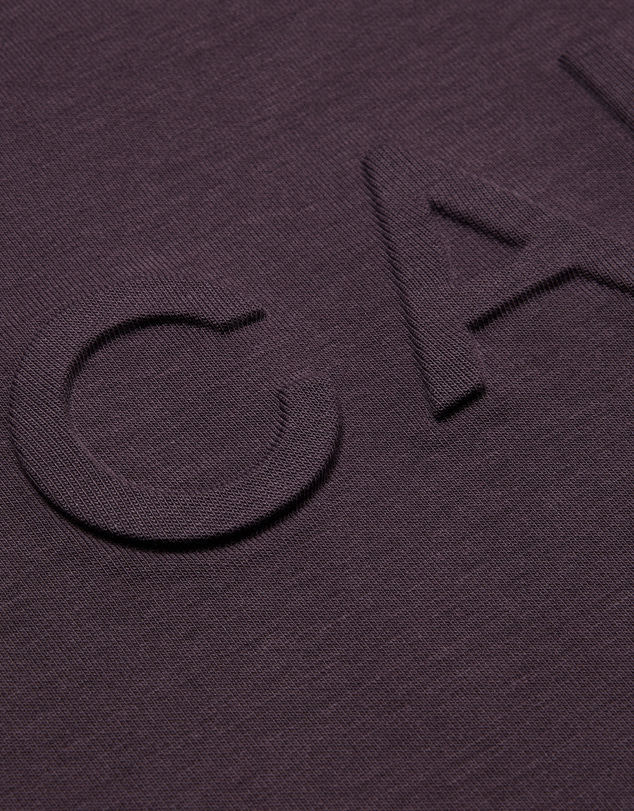 Calibre - Relaxed Fit Logo Sweat T-shirt Plum