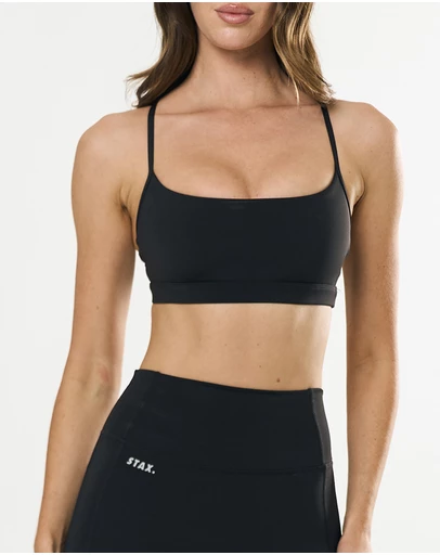 STAX. - Crossback Sports Crop Astryx - Carbon