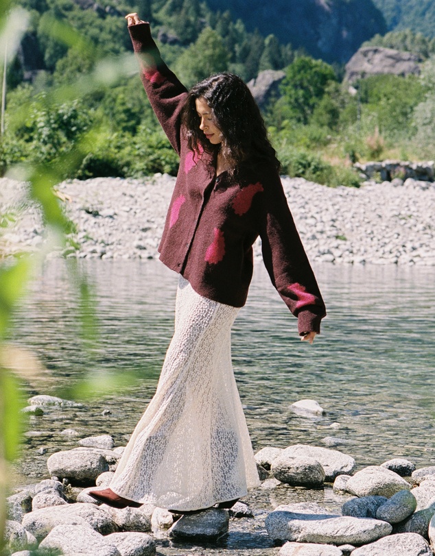 KINGA CSILLA - Tarot Lace Mother Maxi Skirt