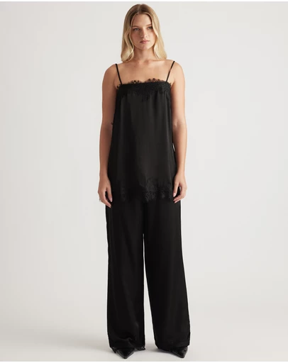 Decjuba - Laine Square Neck Lace Top