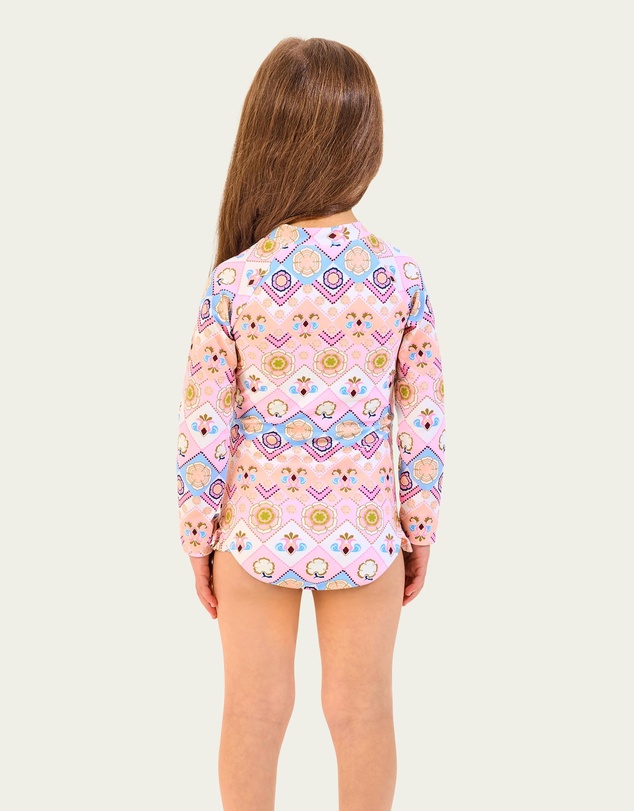 Seafolly - Geo Blossom Paddlesuit - Kids