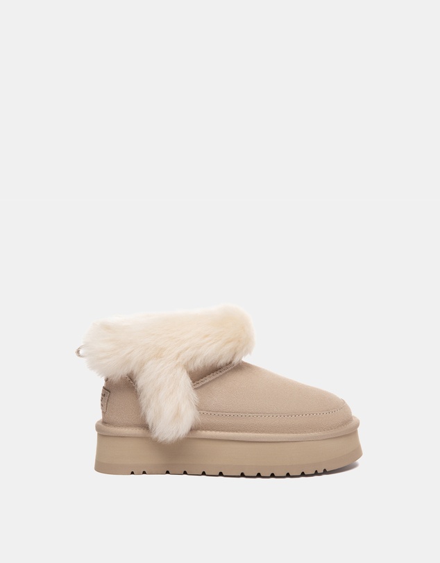 EVERAU - Australian Shepherd Ugg Frovia Platform Cow Suede Upper UGG Boots