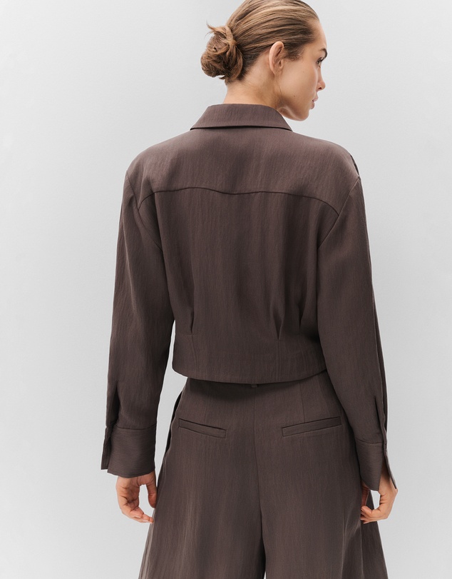 UNISON - Textured Pleat Bermuda Short