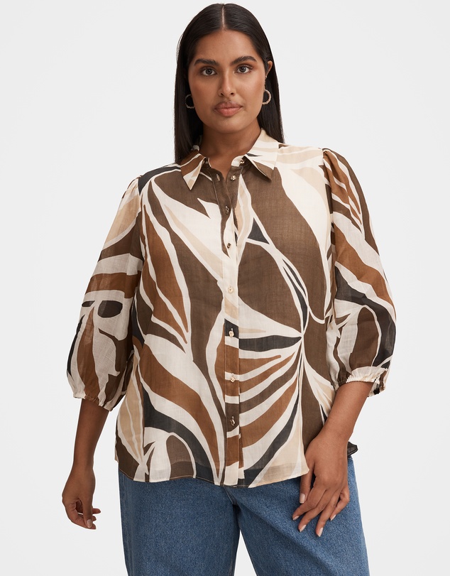 Forever New Curve - Davina Curve Long Sleeves Blouse