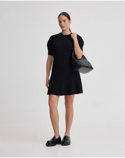 Oxford - Florence Knitted Pleat Dress