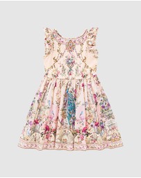 Camilla - Jersey and Woven Mini Dress With Frill - Kids-Teens