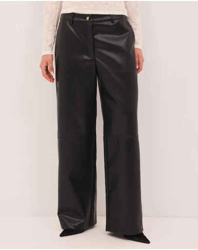 Calli - Jeremy Leather Look Pants