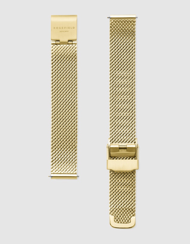 Rosefield - The Oval - Gold Tone Mesh Band
