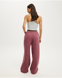 Cotton On Body Active - Plush Tie Waist Wide Leg Sweatpant