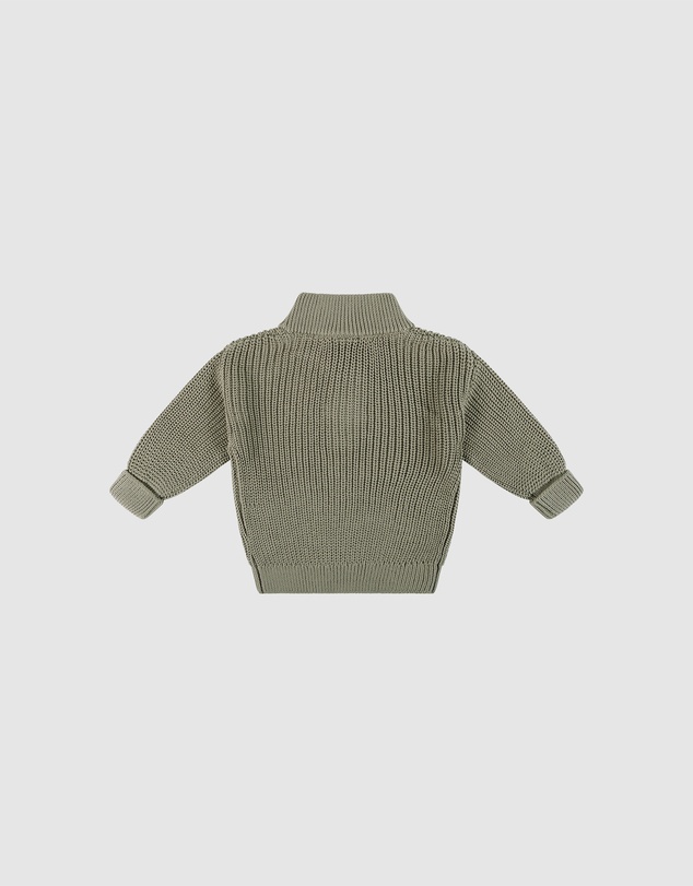 Kynd Baby - Knit Rib Jumper in Olive