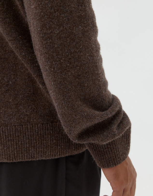 AERE - Wool Blend Oversized Collar Polo