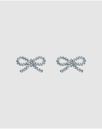 Ted Baker - RIBECCA: Crystal Ribbon Bow Stud Earrings