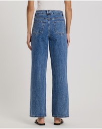 Atmos&Here - Mabel High Rise Wide Leg Jeans