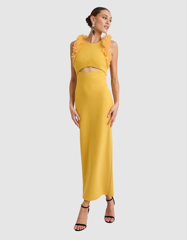 Romance by Honey and Beau - Trevia Frill Midi Dress