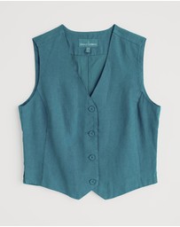 Seasalt - Seasalt Cornwall Blue Blinker Waistcoat