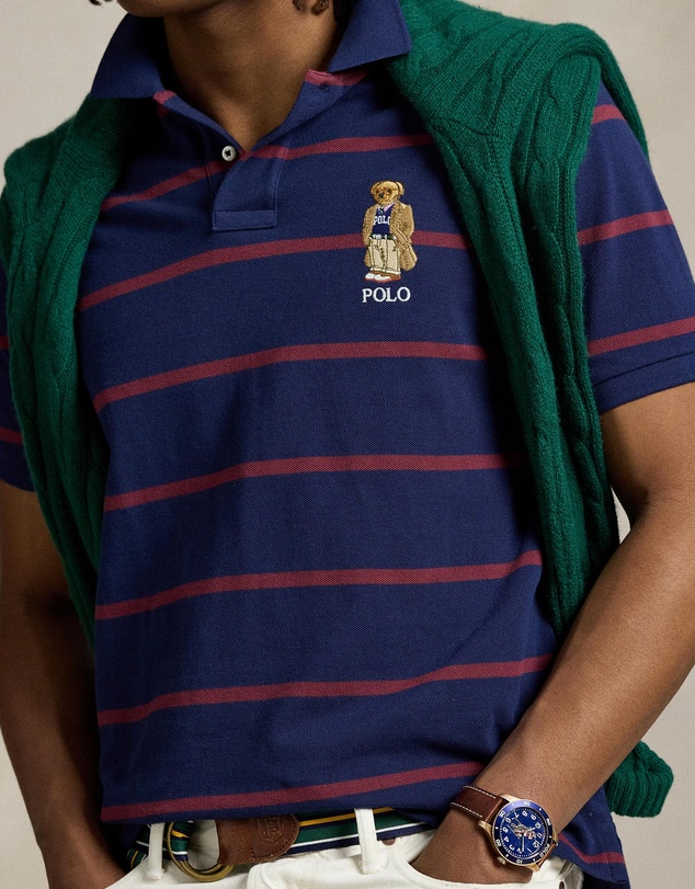 Polo Ralph Lauren - Custom Slim Fit Bear Mesh Polo Shirt