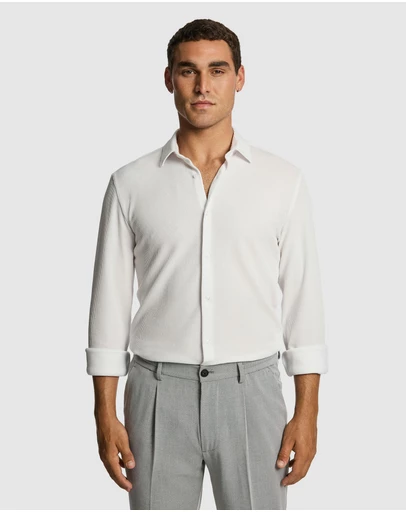 yd. - Rio Textured Slim Shirt