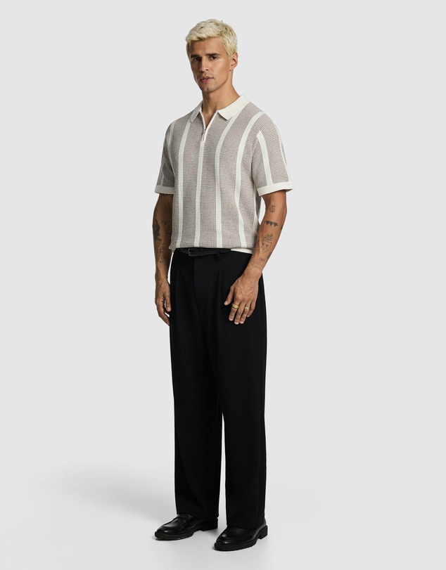 yd. - Hutley Knitted Polo Shirt