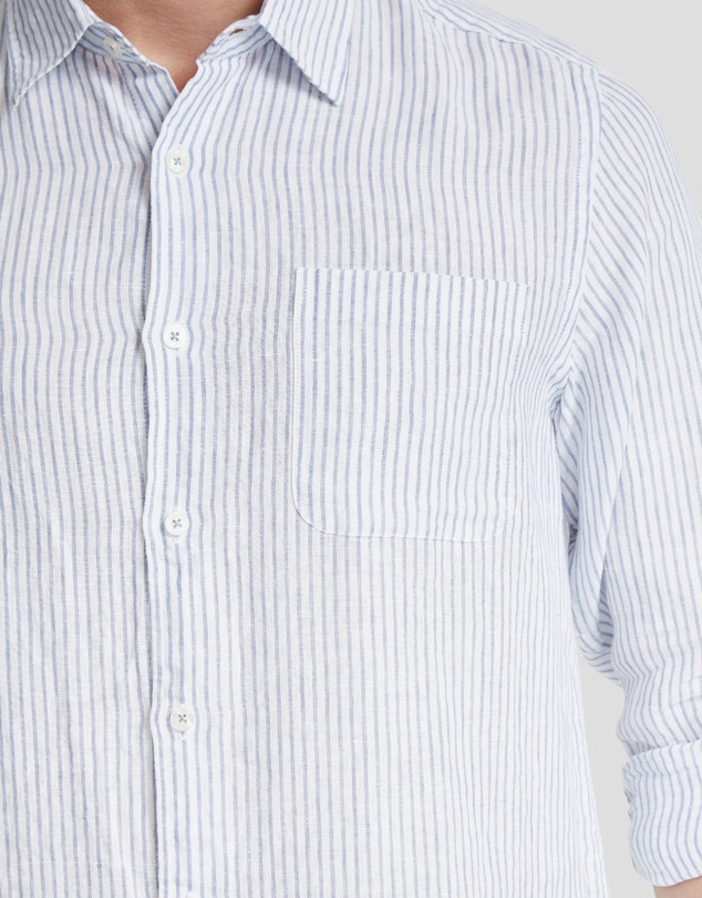 Oxford - Holloway Pure Linen Stripe Shirt