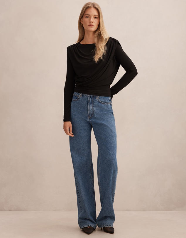 Forever New - Estelle Bubble Waist Long Sleeves Top