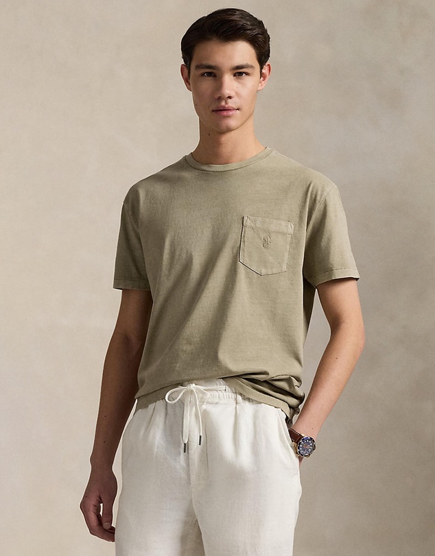Polo Ralph Lauren - Custom Slim Mineral-Dyed Pocket T-Shirt