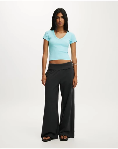 Cotton On - Fold Over Waistband Sweatpant