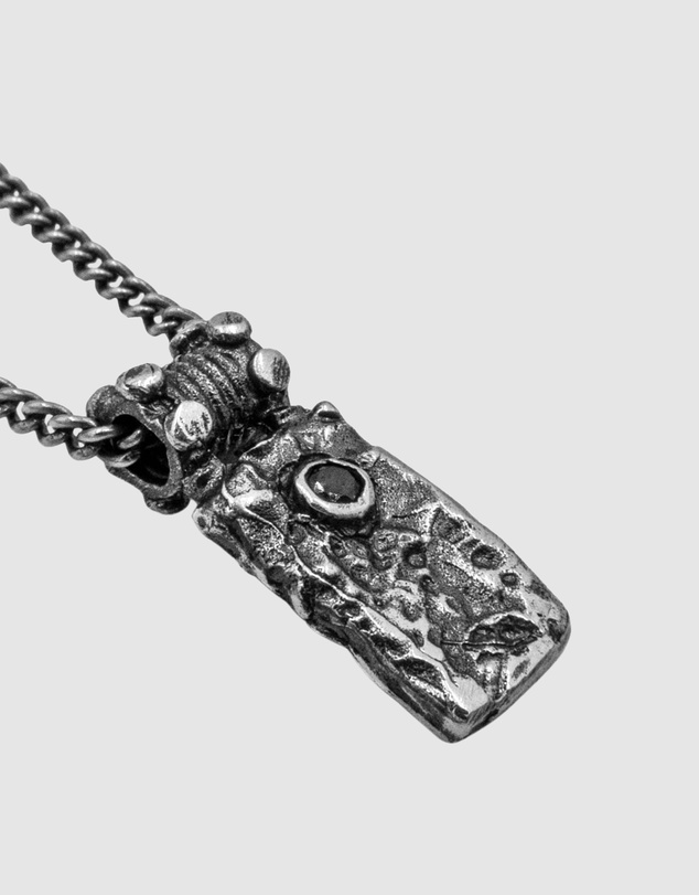Haze & Glory - ICONIC EXCLUSIVE - Dark Shield Necklace in Oxidised 925 Silver