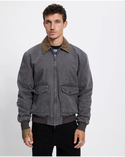 Rhythm - Washed Canvas Bomber Jacket