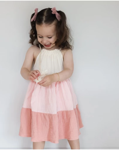 WITH LOVE FOR KIDS - Cotton Muslin Dress - Babies - Kids