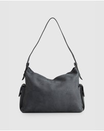 Evity - Narda Leather Pocket Hobo Bag