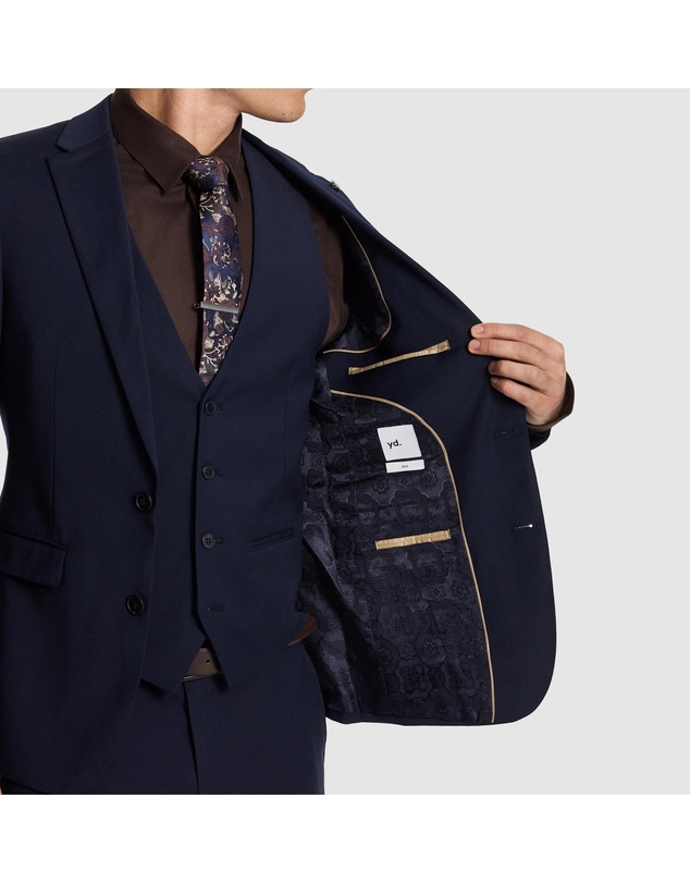 yd. - Atlas Wool Blend Slim Suit Jacket