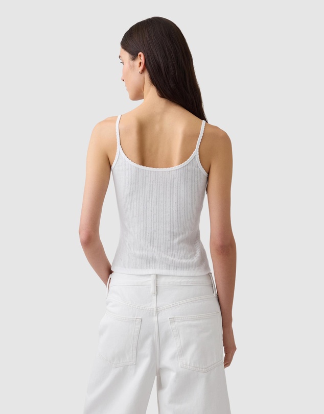 GAP - Sleeveless Pointelle Scoop Cami