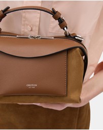 Oroton - Mica Mini Bowler Suede