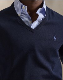 Polo Ralph Lauren - Slim Fit Cotton V-Neck Sweater