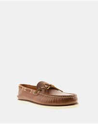 Sperry - Gold A/O One-Eye Leather Smooth Loafers - Men's