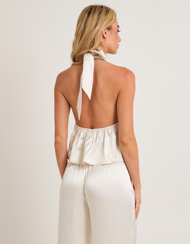 Alice In The Eve - Avery Halter Satin Top