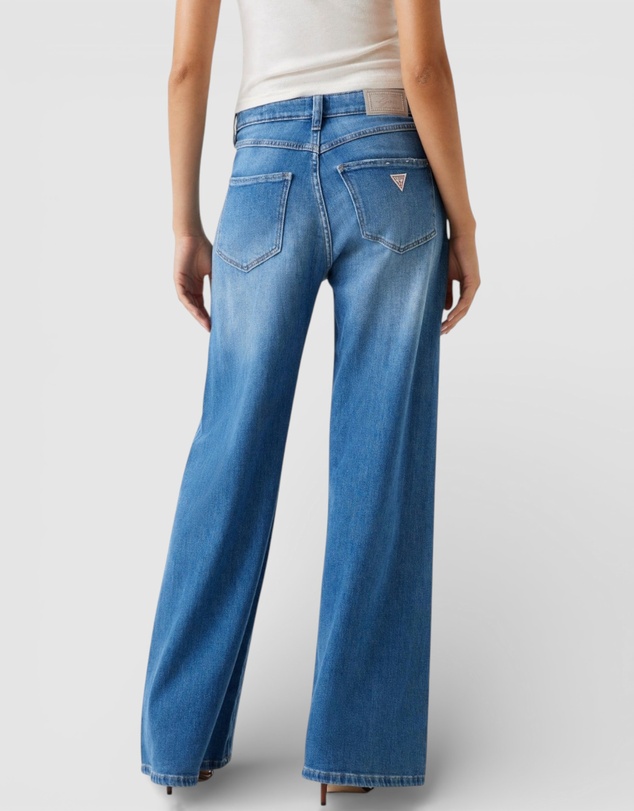 GUESS - Mid-Rise Bellflower Wide Leg Jeans