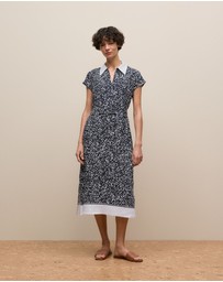 Trenery - Carraway Collared Dress in Night Sky
