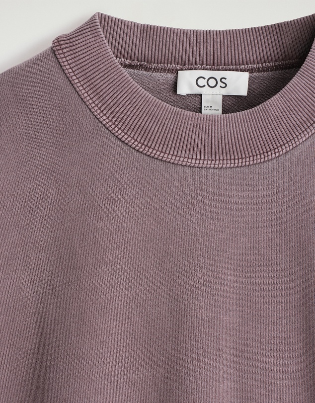 COS - Relaxed Washed-Cotton Sweatshirt