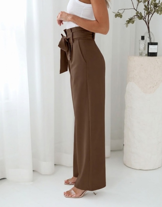Esther & Co - Alma Pants - Ashbrown