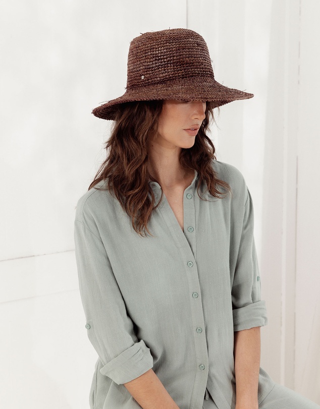 Morgan & Taylor - Alora Bucket Hat in Brown