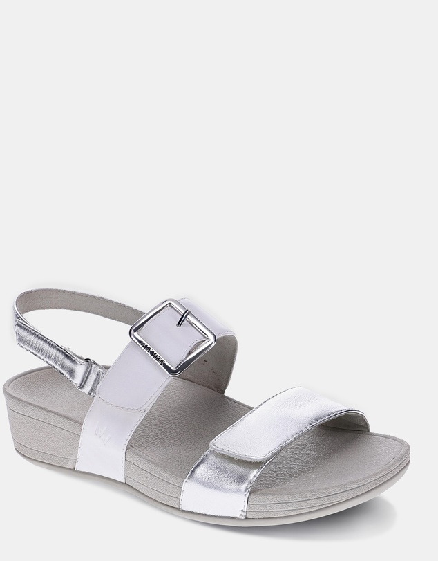 Mia Vita - Florini Platform Sandal - White/Silver