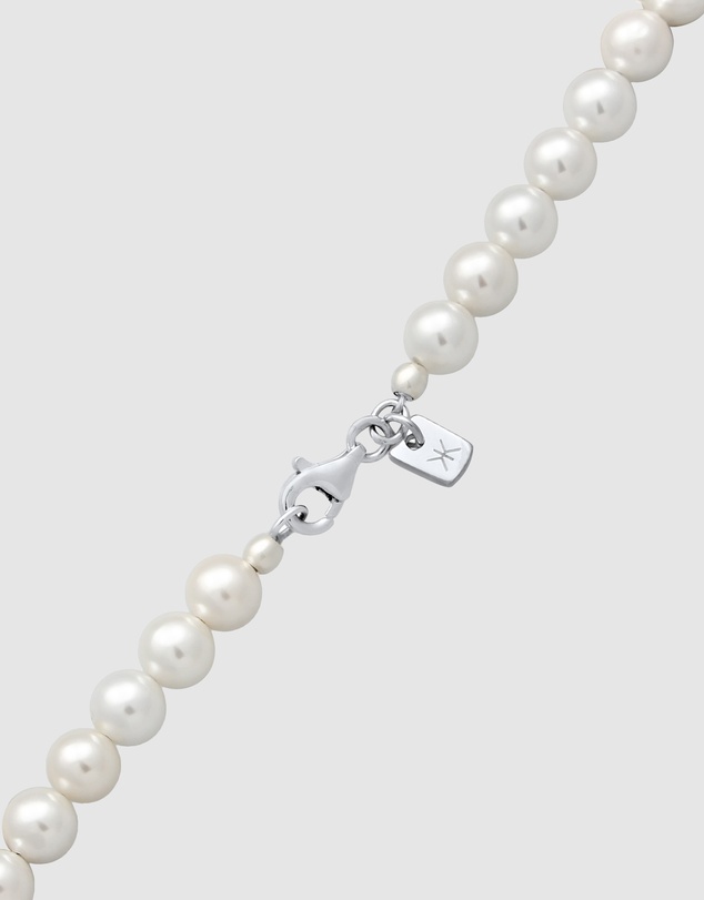 Kuzzoi - ICONIC EXCLUSIVE - Classic Shell Pearl Necklace in 925 Sterling Silver