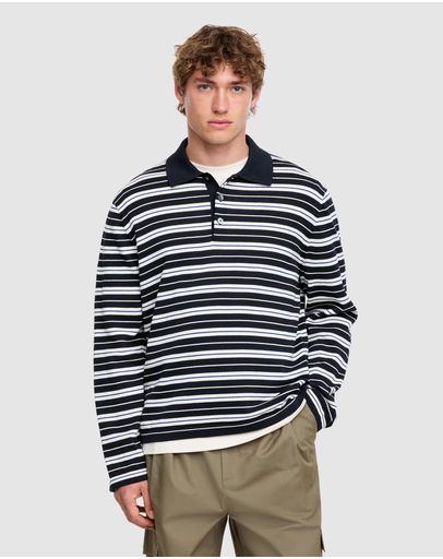 Dark Blue & Striped
