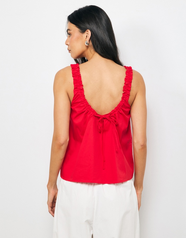 AERE - Vaila Cotton Poplin Top